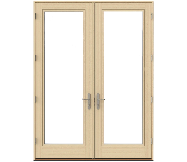 Medford Pella Lifestyle Series Wood Double Hinged Patio Doors