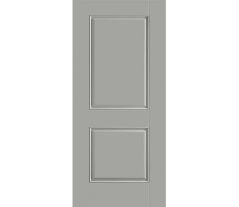 Medford Two Panel Square Fiberglass Entry Door